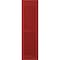 Ekena Millwork 15W x 77H Americraft Two Equal Louver Exterior Real Wood Shutters, Fire Red, PR RW101LV15X77BRH - alternate 2
